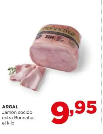 Alimerka ARGAL Jamón cocido extra Bonnatur, el kilo oferta