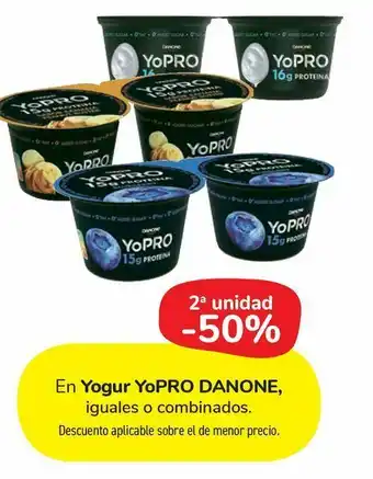 Carrefour Market En yogur yopro danone, iguales o combinados. oferta