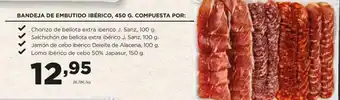 Alimerka BANDEJA DE EMBUTIDO IBÉRICO, 450 G. COMPUESTA POR: oferta