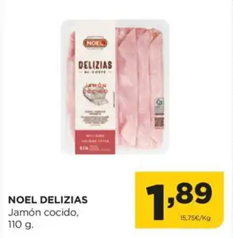 Alimerka NOEL DELIZIAS Jamón cocido, 110 g. oferta