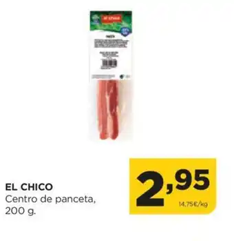 Alimerka EL CHICO Centro de panceta, 200 g. oferta