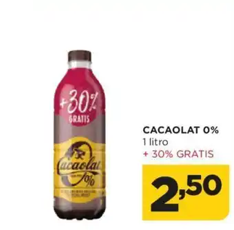 Alimerka CACAOLAT 0% 1 litro oferta