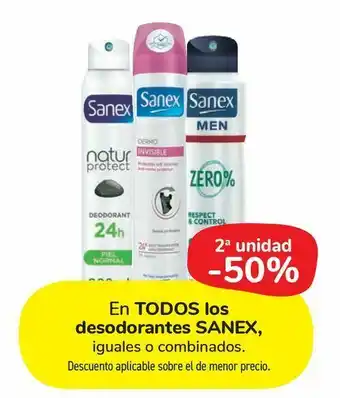 Carrefour Market En todos los desodorantes sanex oferta