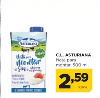 Alimerka C.L. ASTURIANA Nata para montar, 500 ml. oferta