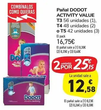 Carrefour Market Pañal dodot activity value oferta
