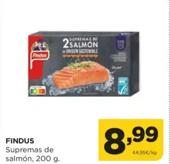 Alimerka FINDUS Supremas de salmón, 200 g. oferta