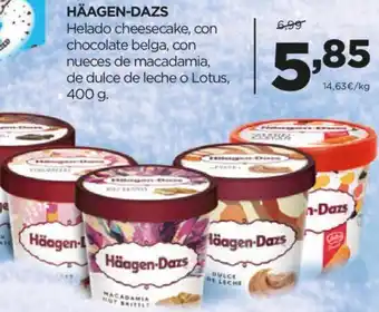 Alimerka HÄAGEN-DAZS Helado cheesecake, con chocolate belga, con oferta