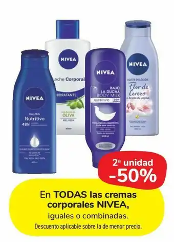 Carrefour Market En todas las cremas corporales nivea oferta