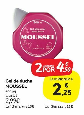 Carrefour Market Gel de ducha moussel oferta