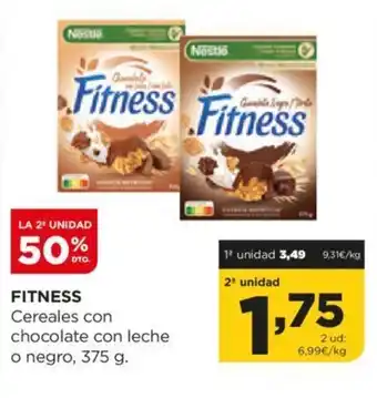 Alimerka FITNESS Cereales con chocolate con leche o negro, 375 g. oferta