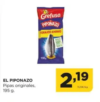 Alimerka EL PIPONAZO Pipas originales, 195 g. oferta