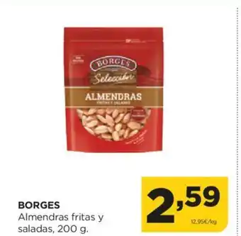 Alimerka BORGES Almendras fritas y saladas, 200 g. oferta