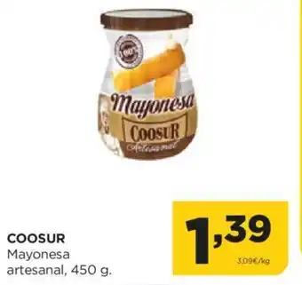 Alimerka COOSUR Mayonesa artesanal, 450 g. oferta