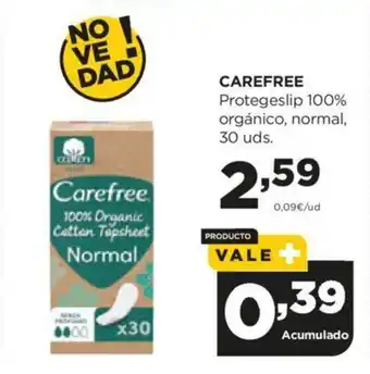 Alimerka CAREFREE Protegeslip 100% orgánico, normal, oferta