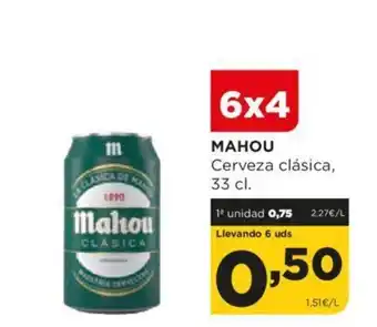 Alimerka MAHOU Cerveza clásica, 33cl oferta