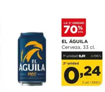 Alimerka EL ÁGUILA Cerveza, 33 cl. oferta