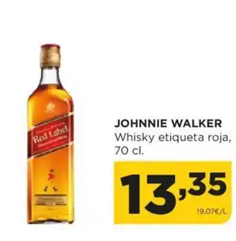 Alimerka JOHNNIE WALKER Whisky etiqueta roja, oferta