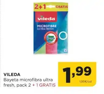 Alimerka VILEDA Bayeta microfibra ultra fresh, pack 2+1 GRATIS oferta