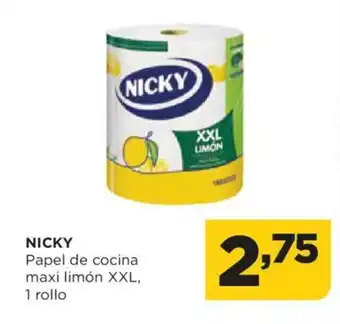 Alimerka NICKY Papel de cocina maxi limón XXL, oferta