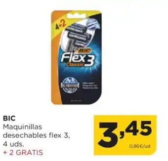 Alimerka BIC Maquinillas desechables flex 3, 4 uds. oferta