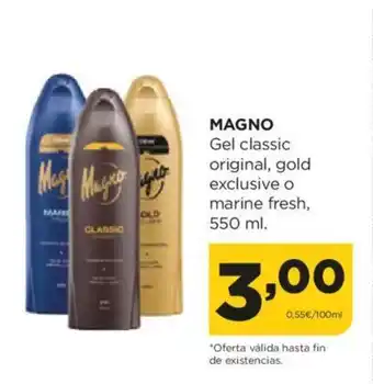 Alimerka MAGNO Gel classic original, gold exclusive o marine fresh, 550 ml. oferta