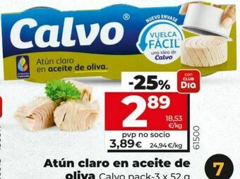 Dia Atún en aceite de oliva calvo oferta