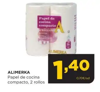 Alimerka ALIMERKA Papel de cocina compacto, 2 rollos oferta