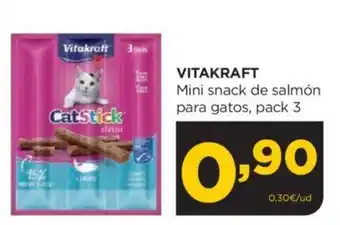 Alimerka VITAKRAFT Mini snack de salmón para gatos, pack 3 oferta