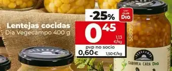 Dia Lentejas cocidas oferta