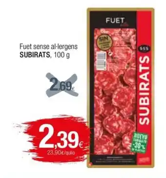 Condis Fuet sense al·lergens SUBIRATS, 100 g oferta