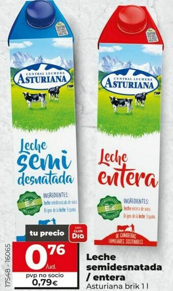 Dia Leche entera central lechera asturiana oferta