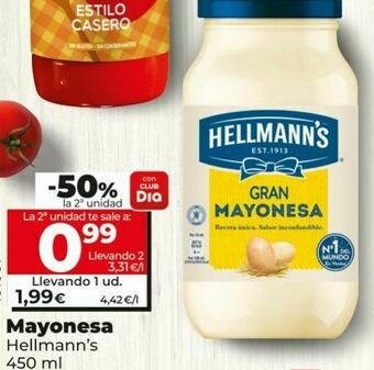 Dia Mayonesa hellmann's oferta