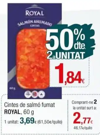 Condis Cintes de salmó fumat ROYAL, 60 g oferta