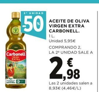 Hipercor Aceite De Oliva Virgen Extra Carbonell 1 L oferta