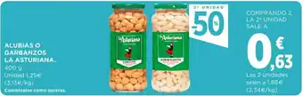 Hipercor Alubias O Garbanzos La Asturiana 400g oferta