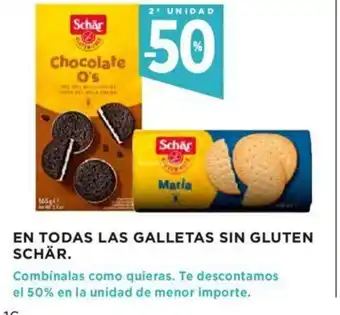 Hipercor En Todas Las Galletas Sin Gluten Schár oferta