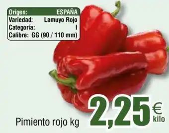 FROIZ Pimiento rojo kg oferta