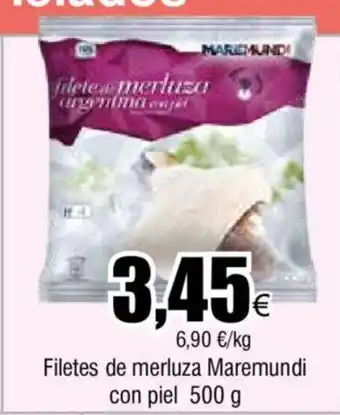 FROIZ Filetes de merluza Maremundi con piel 500 g oferta