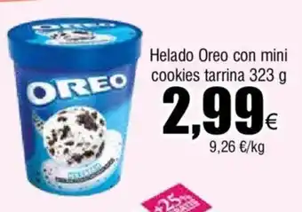 Froiz Helado Oreo con mini  cookies tarrina 323 g 2,99€ oferta