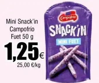 FROIZ Mini Snack'in Campofrío Fuet 50 g oferta