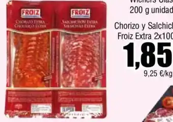 Froiz Chorizo y Salchichón Froiz Extra 2x100 g oferta