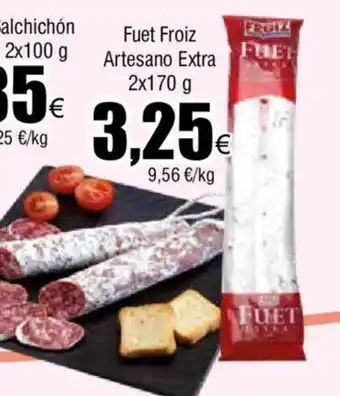 FROIZ Fuet Froiz Artesano Extra 2x170 g oferta