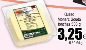 FROIZ Queso Monarc Gouda lonchas 500 g oferta