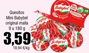 Froiz Quesitos Mini Babybel original malla 9 u 180 g oferta