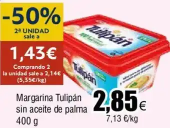FROIZ Margarina Tulipán sin aceite de palma 400 g oferta
