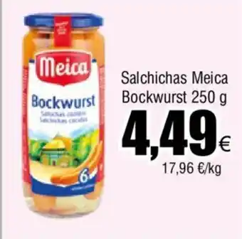 FROIZ Salchichas Meica Bockwurst 250 g oferta