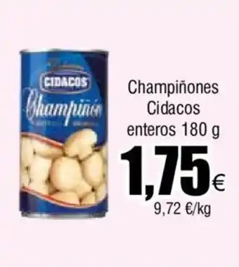 FROIZ Champiñones Cidacos enteros 180 g oferta
