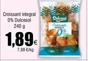FROIZ Croissant integral 0% Dulcesol 240 g oferta