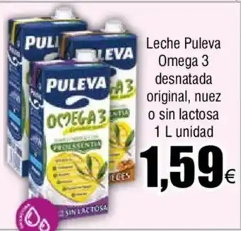 Froiz Leche Puleva Omega 3 desnatada original, nuez o sin lactosa 1 L unidad oferta