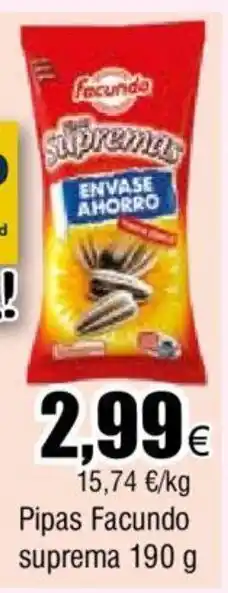 FROIZ Pipas Facundo suprema 190g oferta
